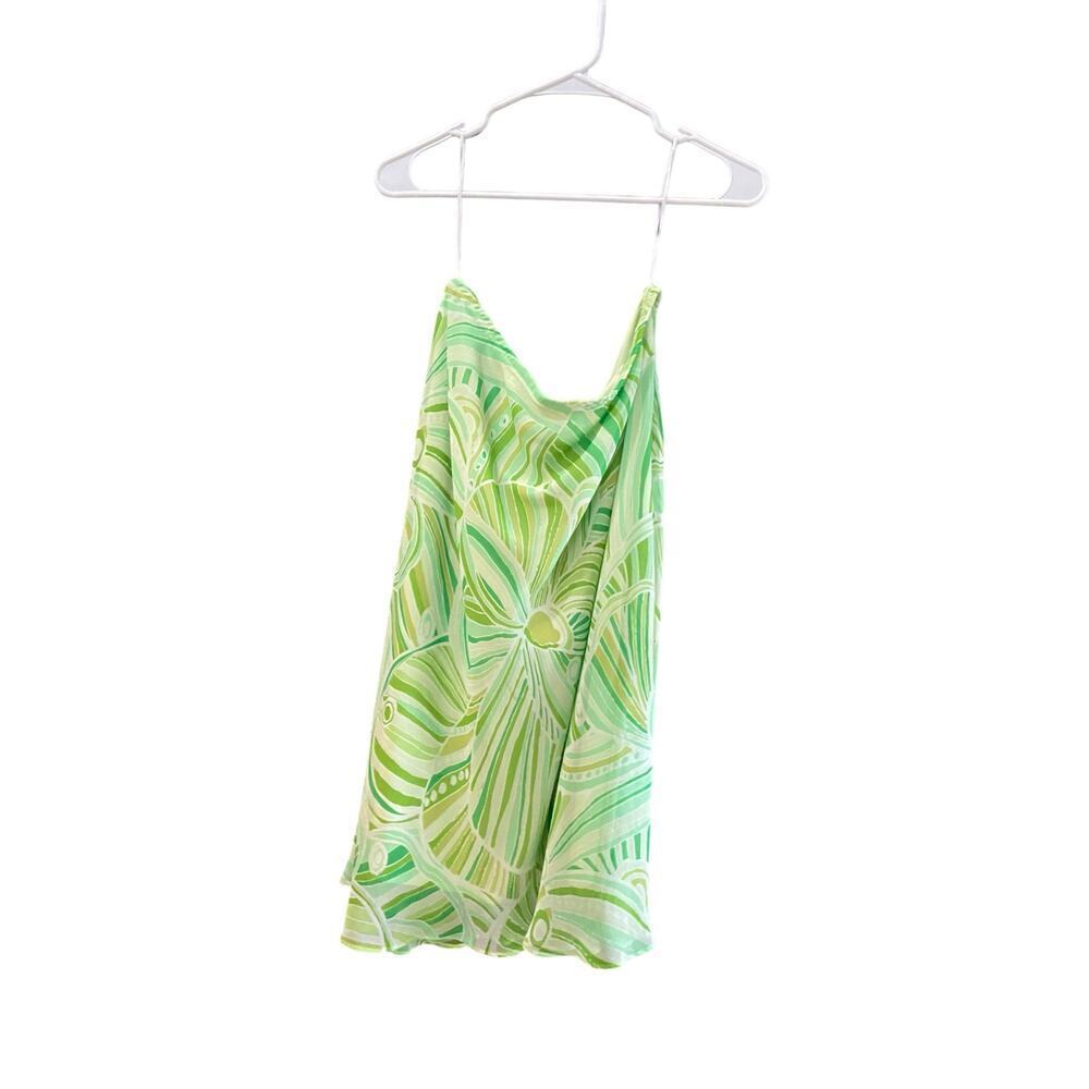 DressBarn Women's Green Floral Print knee length Skirt Size 14 - Picture 1 of 3